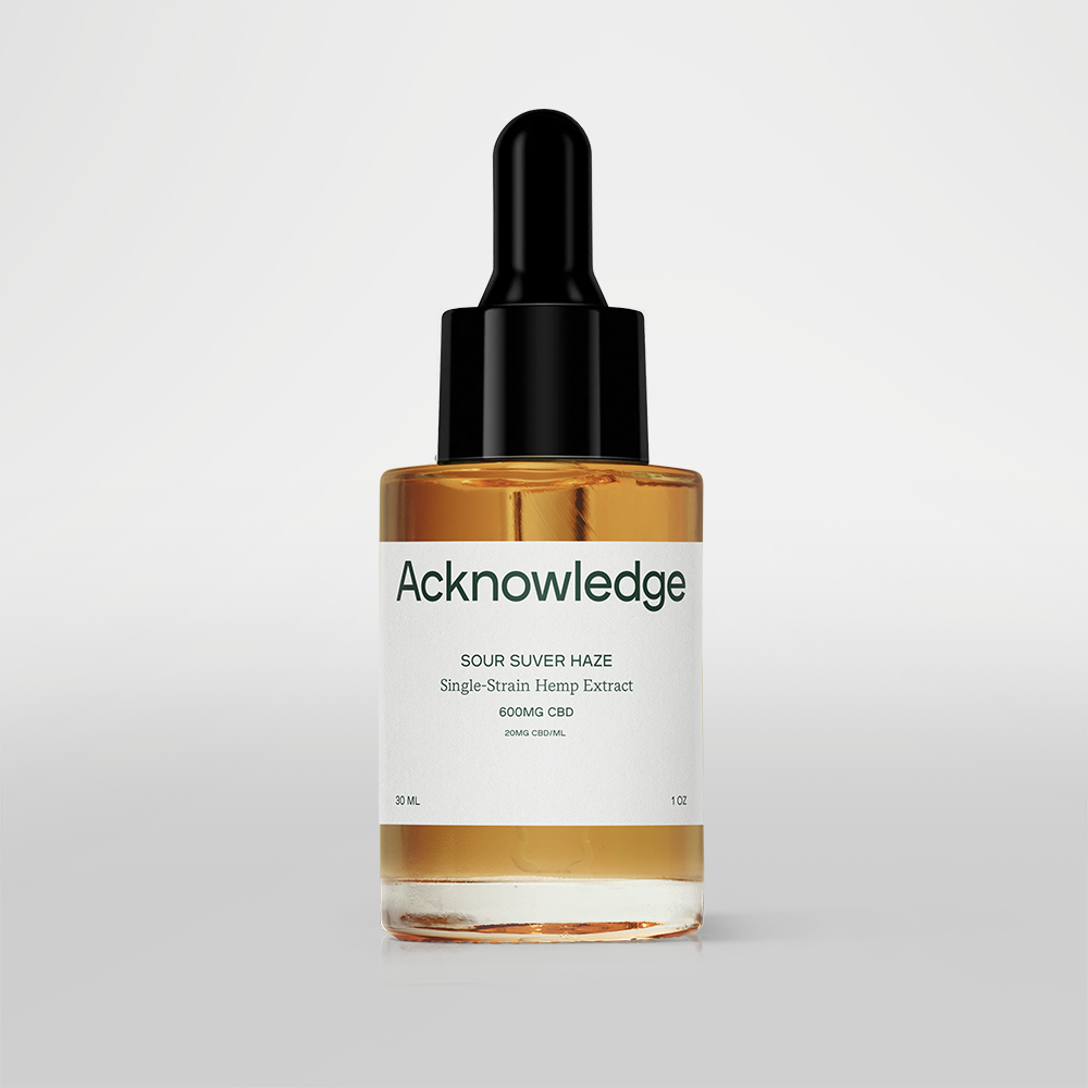 Sour Suver Haze CBD Tincture - Acknowledge-600mg