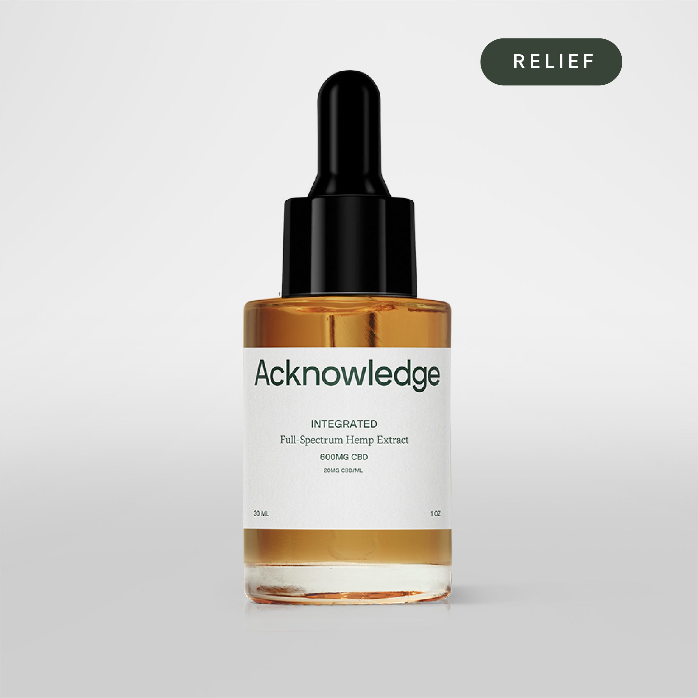 Integrated CBD Tincture - Acknowledge - 600mg