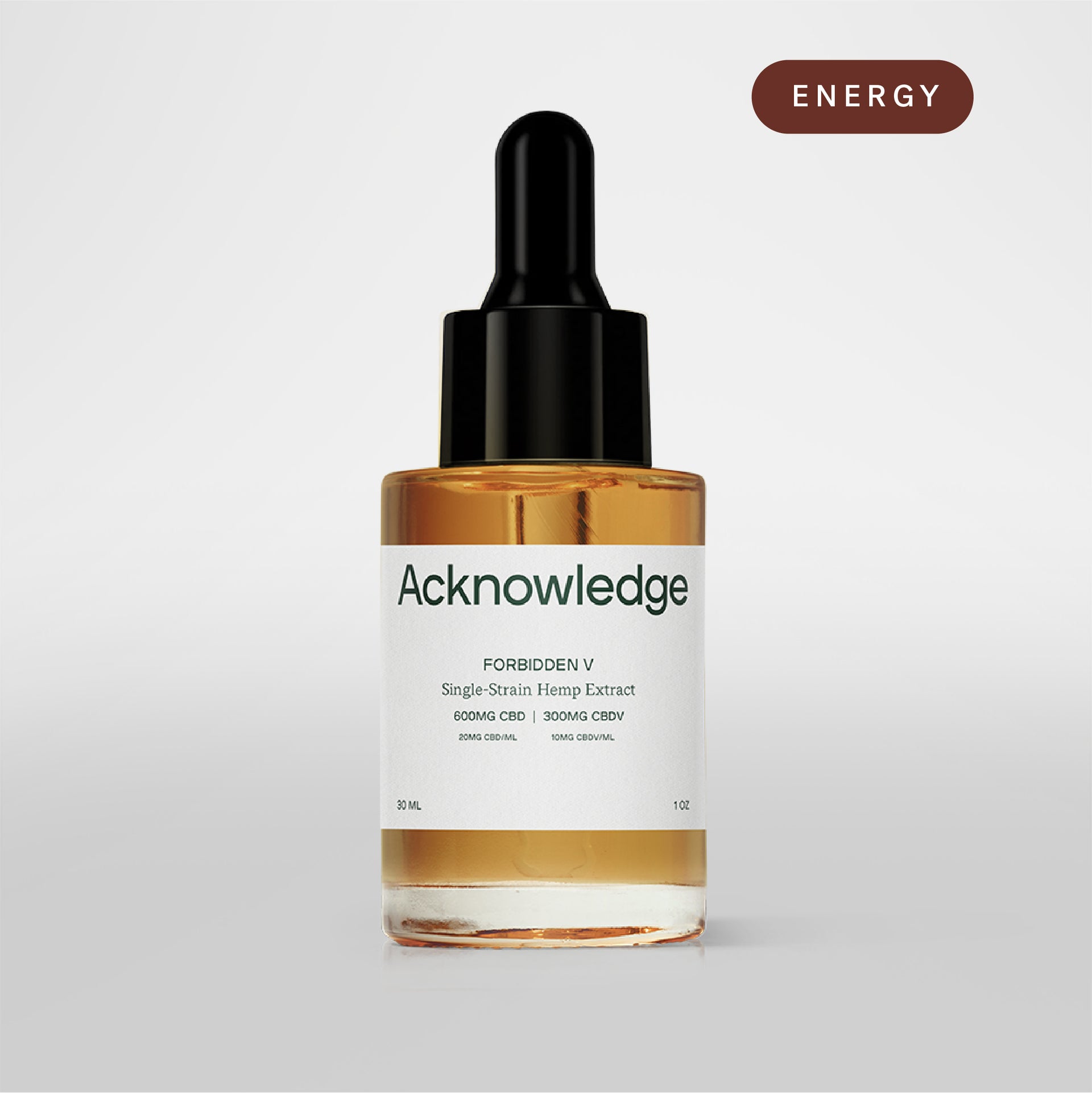 Forbidden V  CBD Tincture - Acknowledge-600mg