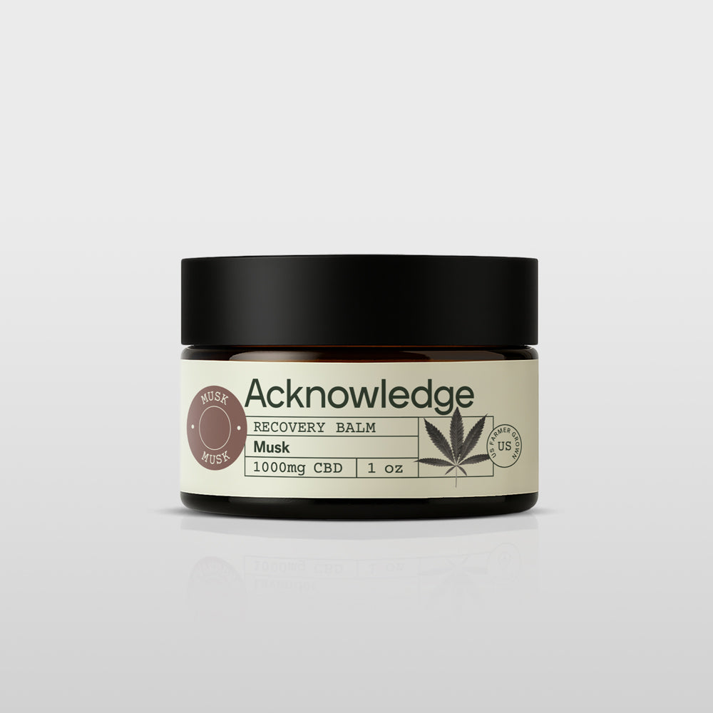 Musk Recovery Balm 1000mg CBD - Acknowledge
