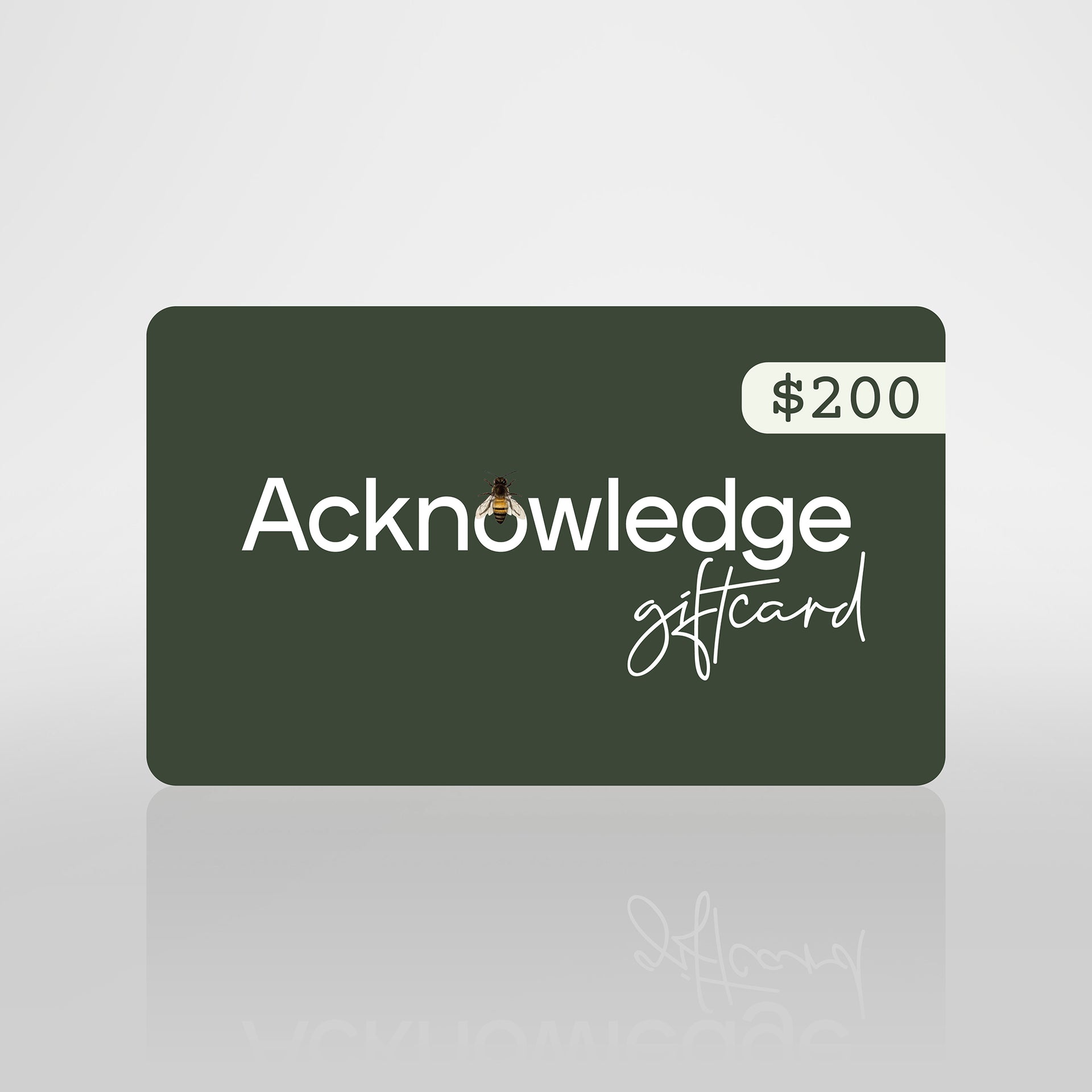Acknowledge Gift Cards - 200