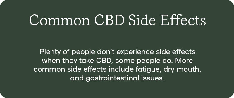graphic of Common CBD Side Effects